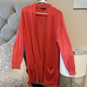 Women's Coral Open Front Cardigan